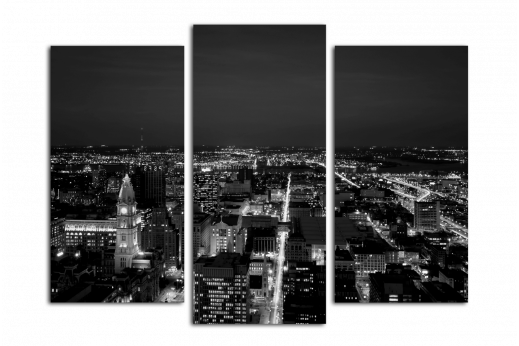 Модульная картина Филадельфия ночью